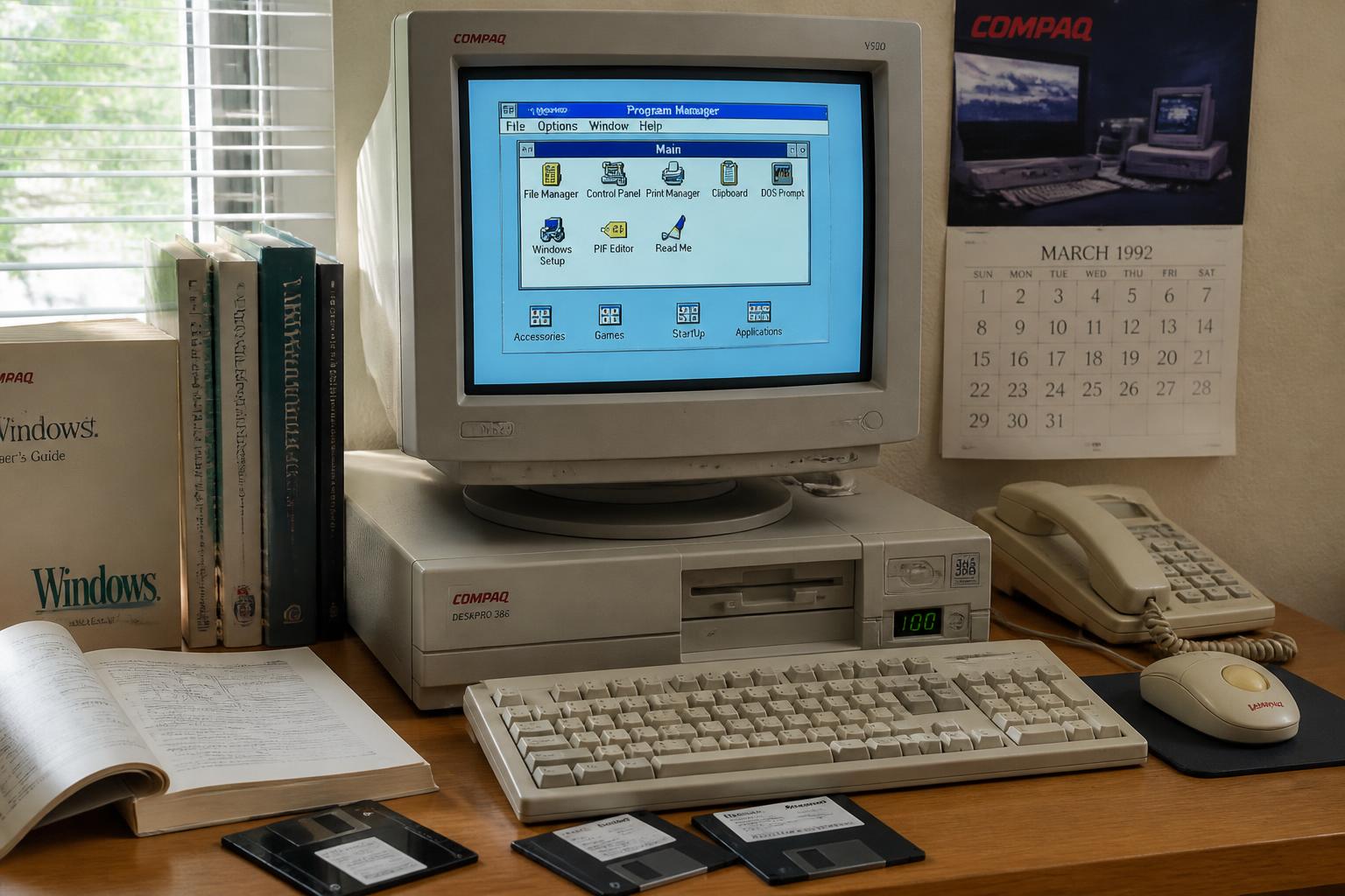 explorez le pc compaq sous windows 3.1 et découvrez son rôle majeur dans la révolution informatique des années 90, alliant innovation et accessibilité.