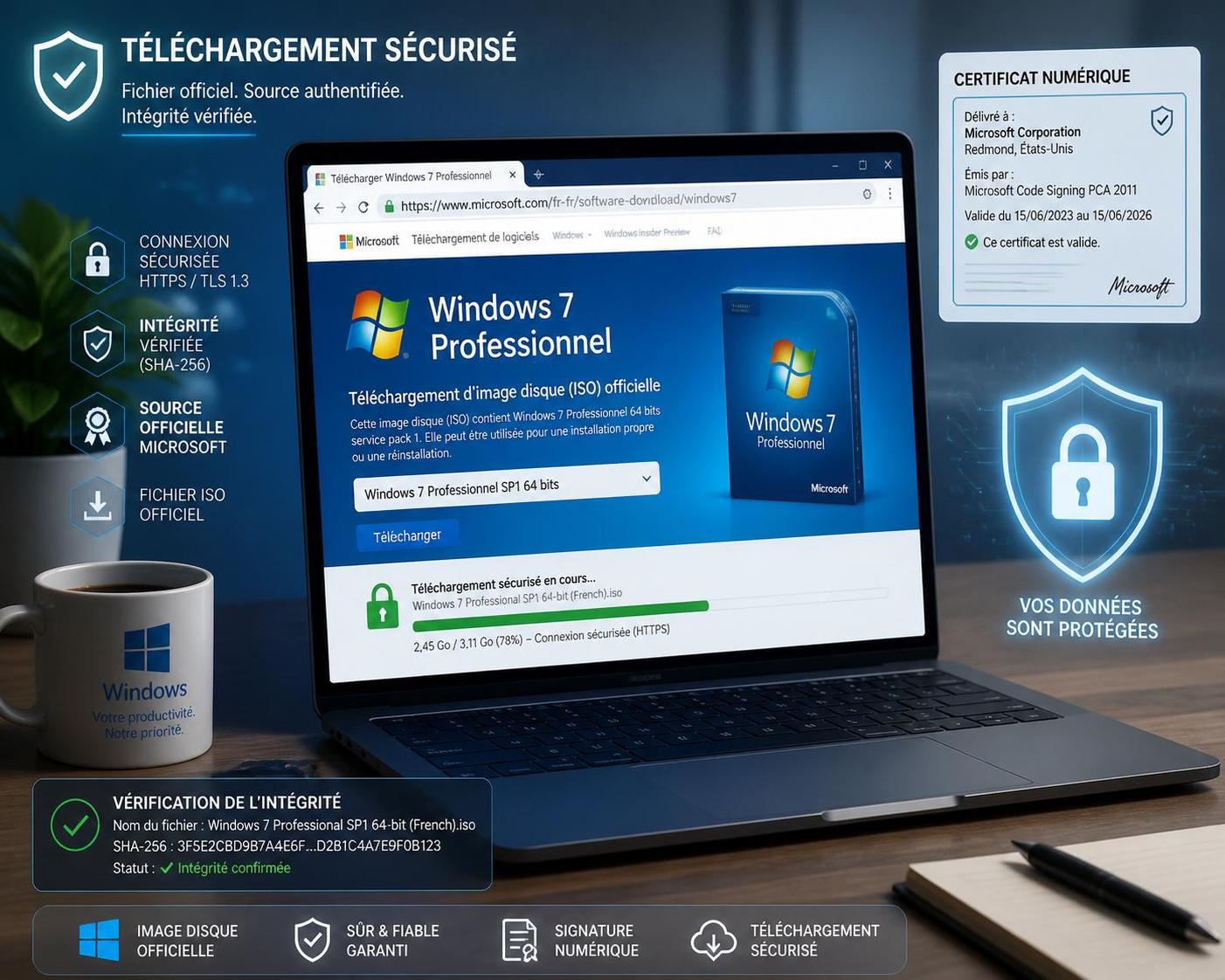 découvrez comment télécharger une image iso de windows 7 pro en toute sécurité, avec des sources fiables et des instructions claires pour une installation réussie.